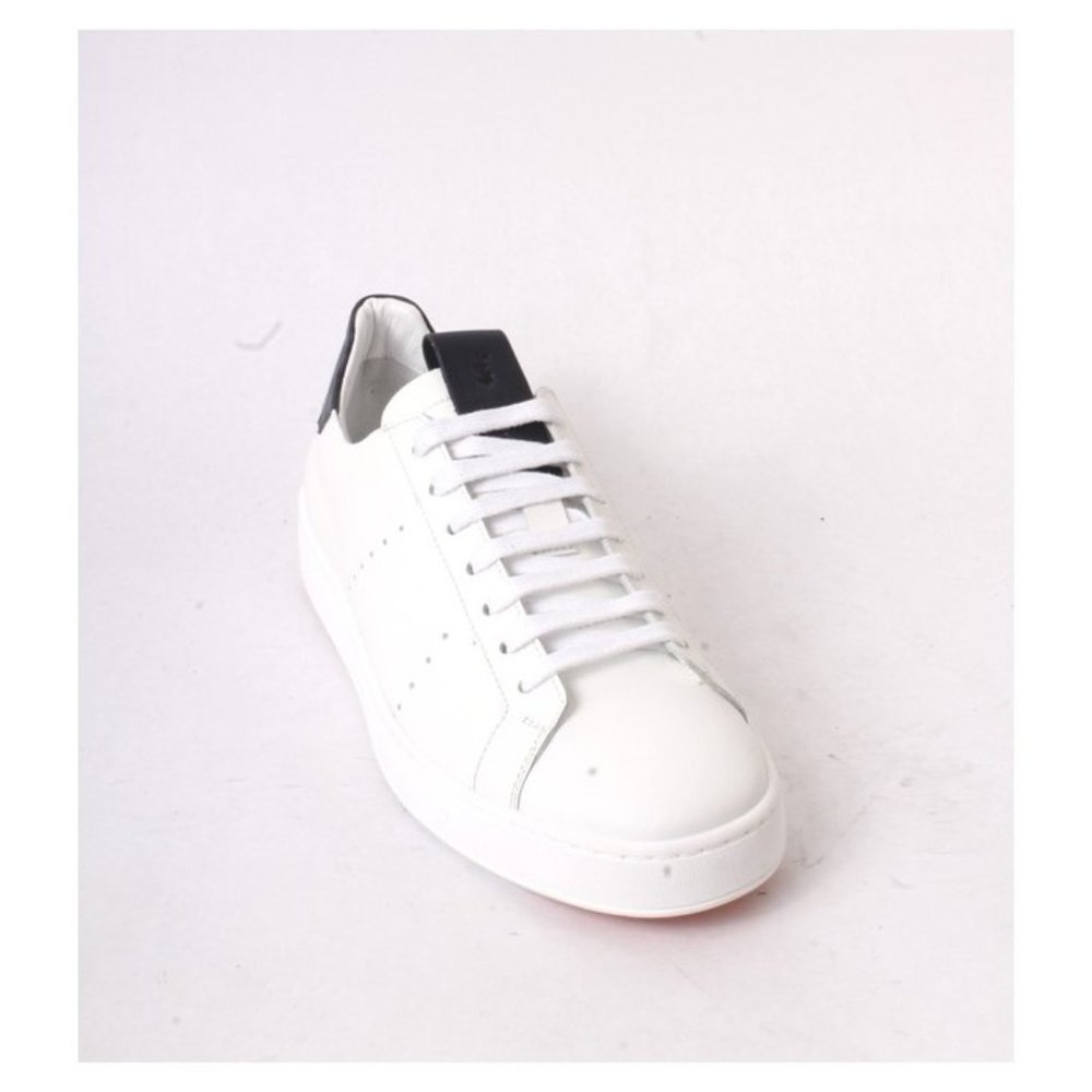 Roberto Serpentini 1993 White Leather Lace-Up Sneakers Shoes